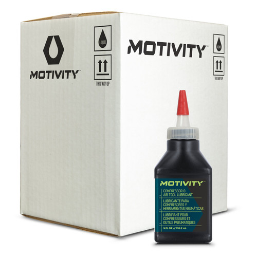 MOTIVITY Compressor & Air Tool Oil, Anti-Wear & Corrosion Protection – 12 Pack (4 fl oz bottles) MOTIVITY Compressor & Air Tool Oil, Anti-Wear & Corrosion Protection – 12 Pack (4 fl oz bottles)