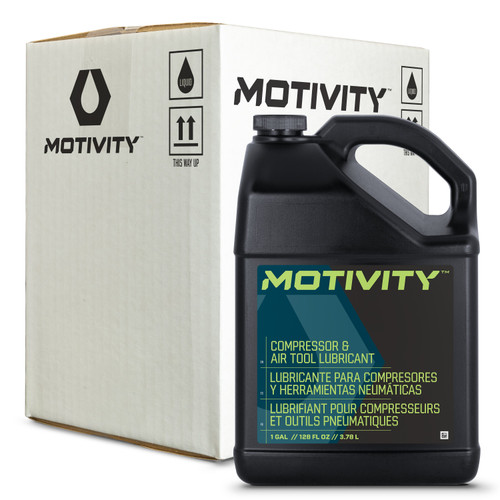 MOTIVITY Compressor & Air Tool Oil, Anti-Wear & Corrosion Protection – 4 Pack (1 gallon bottles) MOTIVITY Compressor & Air Tool Oil, Anti-Wear & Corrosion Protection – 4 Pack (1 gallon bottles)