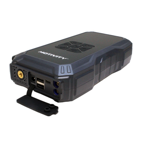 MOTIVITY 4-in-1 Portable Automotive Jump Starter with Air Compressor – 1000A Peak, USB & 12V DC Charging, 150 PSI, LED Flashight, LCD Display – for Cars, Motorcycles, ATVs & More MOTIVITY 4-in-1 Portable Automotive Jump Starter with Air Compressor – 1000A Peak, USB & 12V DC Charging, 150 PSI, LED Flashight, LCD Display – for Cars, Motorcycles, ATVs & More