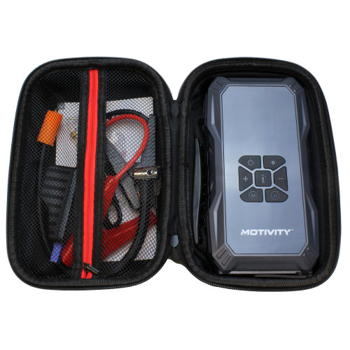 MOTIVITY 4-in-1 Portable Automotive Jump Starter with Air Compressor – 1000A Peak, USB & 12V DC Charging, 150 PSI, LED Flashight, LCD Display – for Cars, Motorcycles, ATVs & More MOTIVITY 4-in-1 Portable Automotive Jump Starter with Air Compressor – 1000A Peak, USB & 12V DC Charging, 150 PSI, LED Flashight, LCD Display – for Cars, Motorcycles, ATVs & More