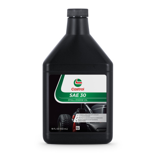 Castrol SAE 30 Small Engine Oil For 4-Cycle Engines – Protects Against Rust & Corrosion – Formulated For Air-Cooled Engines - 18oz Castrol SAE 30 Small Engine Oil For 4-Cycle Engines – Protects Against Rust & Corrosion – Formulated For Air-Cooled Engines - 18oz
