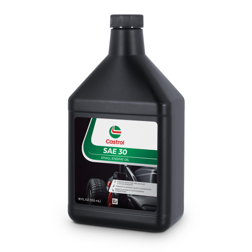 Castrol SAE 30 Small Engine Oil For 4-Cycle Engines – Protects Against Rust & Corrosion – Formulated For Air-Cooled Engines - 18oz Castrol SAE 30 Small Engine Oil For 4-Cycle Engines – Protects Against Rust & Corrosion – Formulated For Air-Cooled Engines - 18oz