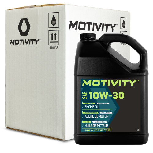 MOTIVITY Heavy Duty 10W-30 Engine Oil – Synthetic Blend, API CK-4, 4 Pack