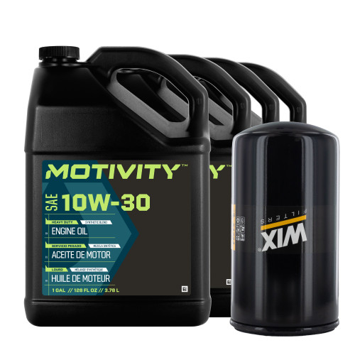 Motivity HD 10W30 Synthetic Oil Change Kit Fits Ford 7.3L Powerstroke Engines 1994-2003 - 4 Gallons