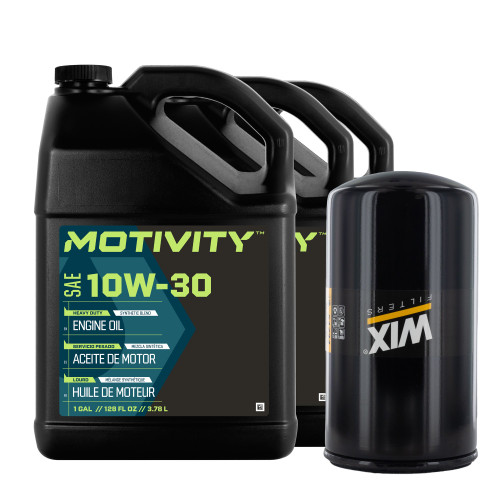 Motivity HD 10W30 Synthetic Oil Change Kit Fits Ford 7.3L Powerstroke Engines 1994-2003 - 3 Gallons