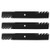 Toothed Mower Blade For Exmark Lazer Z Toro Ariens Gravely 60" Decks 025124, 046999, 08781800, 08781851, 103-0301, 103-2530 - 3 Pack