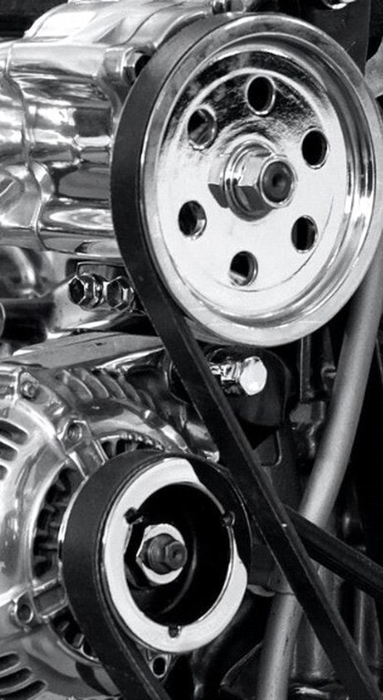 Sideview of an engine