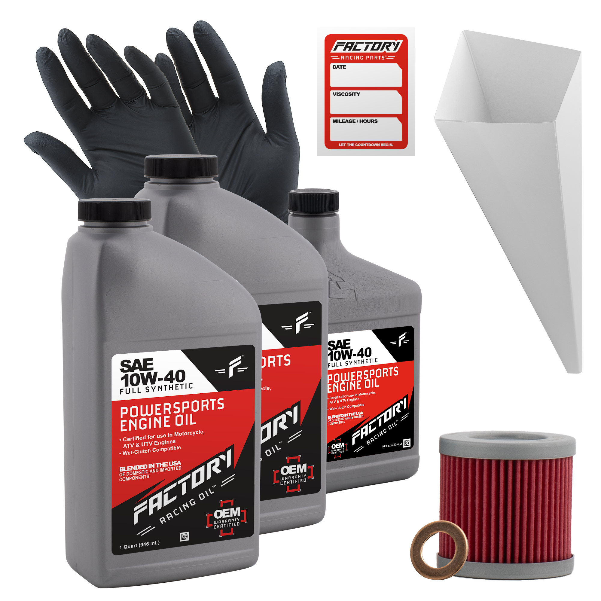 FRP 10W-40 2.5 Qt Oil Change Kit For Suzuki LT-Z400 Quadsport