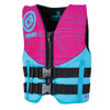 O'Brien Girl's Youth Neoprene Life Jacket Pink/Aqua 50-90 Lbs.