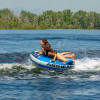 Airhead G-Force 2 Towable Tube on the water with two riders