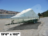 Carver Over-the-Tower Cover 19'6" by 102" for V-Hull Runabout Boats/Modified V-Hull Boats -  Sun-DURA® - Part Number: 83119S