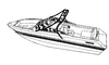 Carver VOTC-21 Sun-DURA boat cover protecting modified V-hull boat