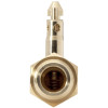Attwood OMC Fuel Tank Fitting, Johnson Evinrude Fuel Tank Fitting, 1/4" Male NPT Fuel Fitting, Quick-Connect Hose Fitting, Brass Fuel Fitting, Fuel Tank Fitting for OMC Engines, Machined Brass Fuel Fitting, Attwood Fuel Tank Connector, Evinrude Fuel Line Fitting.