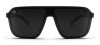 Blenders Meister X2 Nimble Beast Aviator Sunglasses with gloss black frame and single-lens PureBlend™ Smoke Black lens, unisex design for medium to large fit