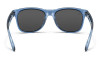 Blenders M Class X2 Deep Blue sunglasses with glossy crystal blue frame and silver mirrored polarized lenses