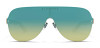 Blenders Falcon Awesummer sunglasses with tropical gradient polarized lens and matte champagne aviator frame