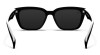 Blenders Mave Black Limo Cat Eye Sunglasses with gloss black frame and smoke lenses
