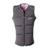 Jetpilot Women’s Wave Farer NCGA Comp Vest in charcoal front view Jetpilot Women’s Wave Farer NCGA Comp Vest in charcoal front view