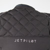 Close-up of Flex Lite neoprene fabric on Jetpilot women’s vest pink charcoal Close-up of Flex Lite neoprene fabric on Jetpilot women’s vest pink charcoal