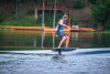 Side view of rider gliding steadily on the Connelly Pilot Wake Foil