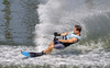 Connelly Concept slalom waterski in action, carving through open water