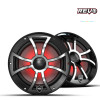 Wet Sounds REVO 8 XS-B-SS V3 marine speakers with black stainless steel RGB grille