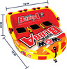 WOW Super Bubba 3 person towable tube dimensions