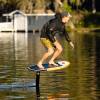 Rider foiling on Slingshot One-Lock Wake Foil QuickStart Package with WF2 V6 board