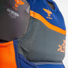Jetpilot F-86 Sabre Flight life vest navy and orange detail close-up