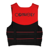 Connelly Youth Promo Neoprene Life Jacket Red Orange back view segmented foam panels