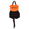 Connelly child neoprene life jacket red and orange back view segmented foam panels