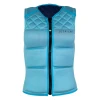Jetpilot Women's Wavefarer Reversible Comp Wake Vest in Navy/Light Blue front view reverse