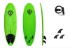 Scott Burke 6 foot Baja fish surfboard with included tri-fin setup and leash