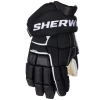 Sherwood Code Encrypt 2 Senior Hockey Gloves showing tapered fit and black exterior