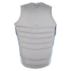 Jetpilot JB O'Neill grey competition wake vest rear view with flexible neoprene construction