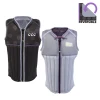 Jetpilot Copycat Club Women's Reversible Wakeboarding Comp Vest in Lavender with double-sided PK #10 front zipper