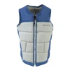 Jetpilot Draft Line Reversible Comp Vest in Blue and Silver front view