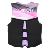Connelly Junior Classic Neo life vest pink showing V Back Flex Panel for flexible junior fit