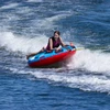 O’Brien Screamer 1-rider deck towable tube with four handles and two EVA body pads