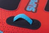 Close-up of O'Brien Super Screamer grab handles with EVA knuckle guards