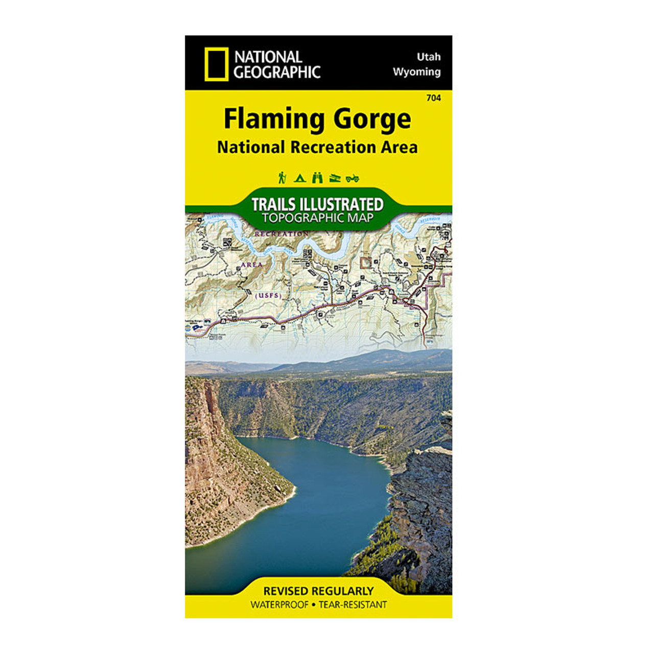 National Geographic Flaming Gorge Map