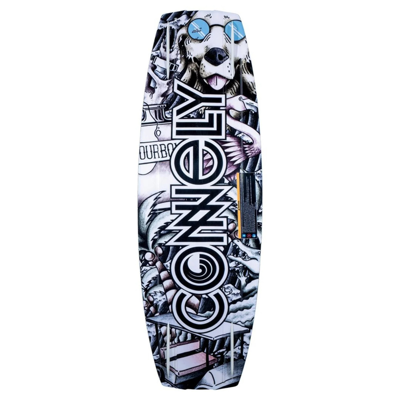 Connelly Steel wakeboard base with 4x4 molded fins