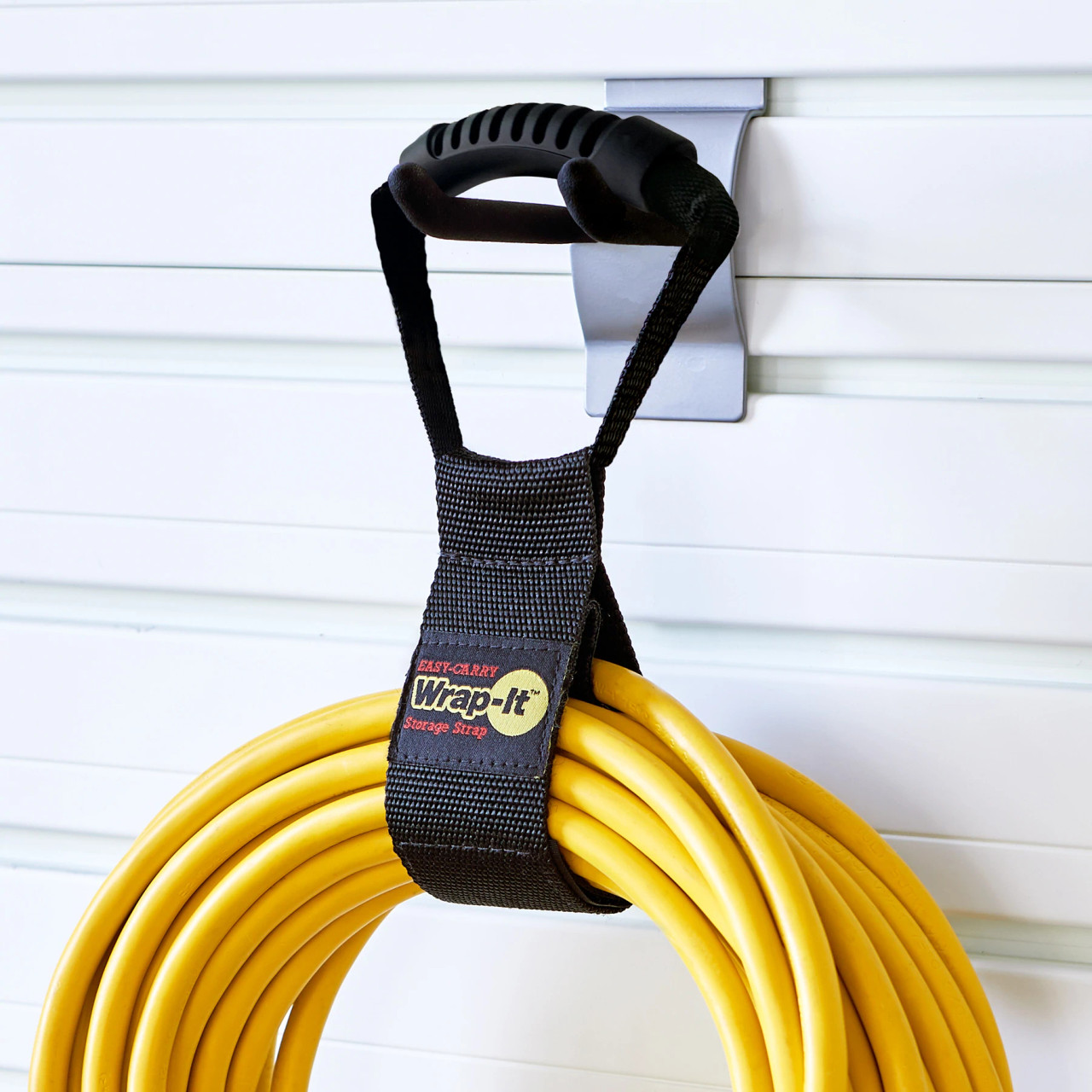Easy-carry storage strap, heavy-duty cord strap, 17-inch storage strap, cord organizer with handle, weatherproof storage strap, heavy-duty cable storage, hose organizer, extension cord storage solution, multi-purpose organizing strap, durable storage strap for cords, ski rope organizer.