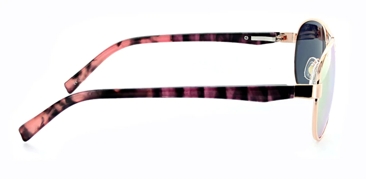 Lacuna Sunglasses Rose Gold w/ Polarized Brown with Rose Gold Mirror Lens