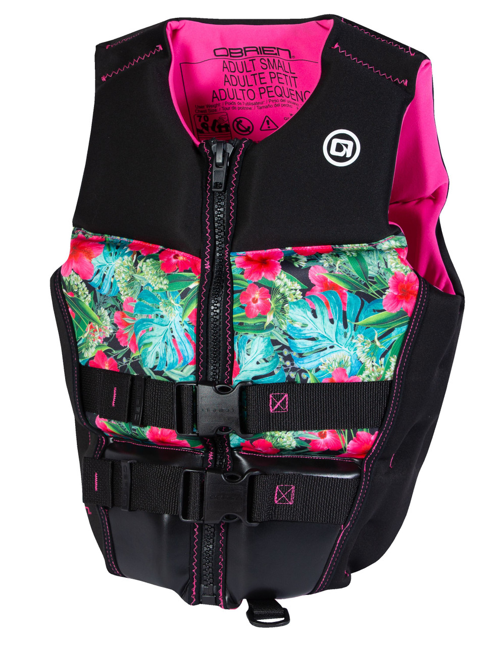 O'Brien Women's Flex V-Back Neoprene Life Jacket Spark-Teal