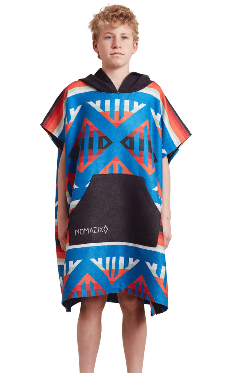 Nomadix Changing Poncho (Bend Blue Orange) Youth