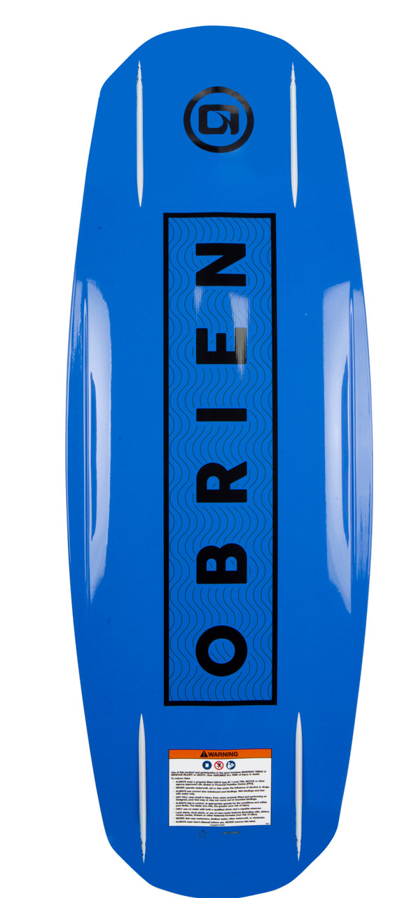 Bottom view of O'Brien Hooky wakeboard with Feather Core construction