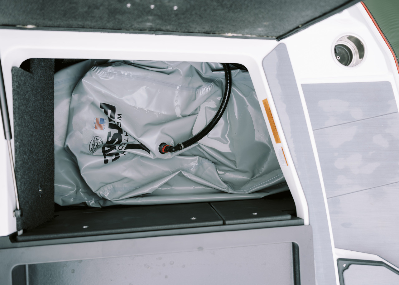 FatSac wakeboarding ballast kit with universal fittings and pumps