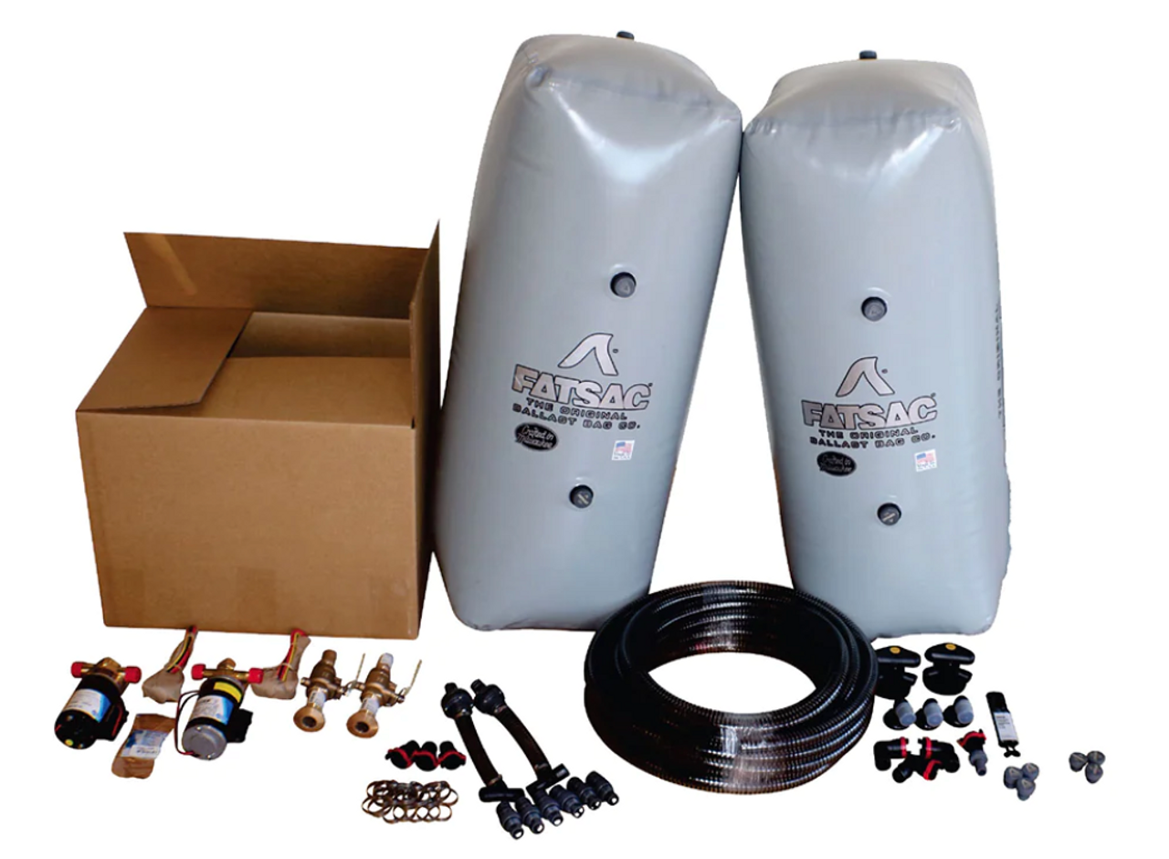 FatSac Universal Inboard Rear Wake Kit O8005 with bags, pumps, and fittings