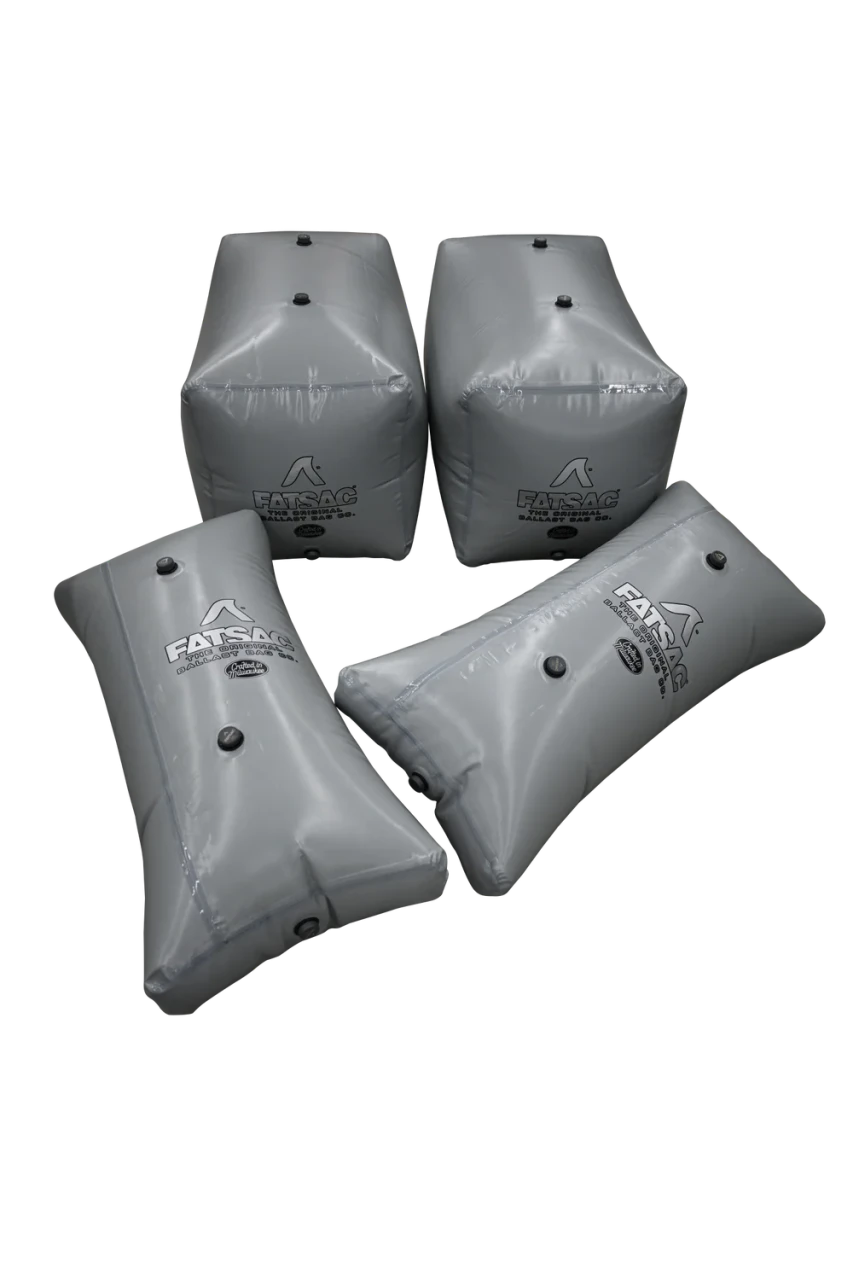 FatSac W715 MasterCraft X-Star ballast kit including two 700 lb rear V-drive sacs and two 200 lb bow sacs